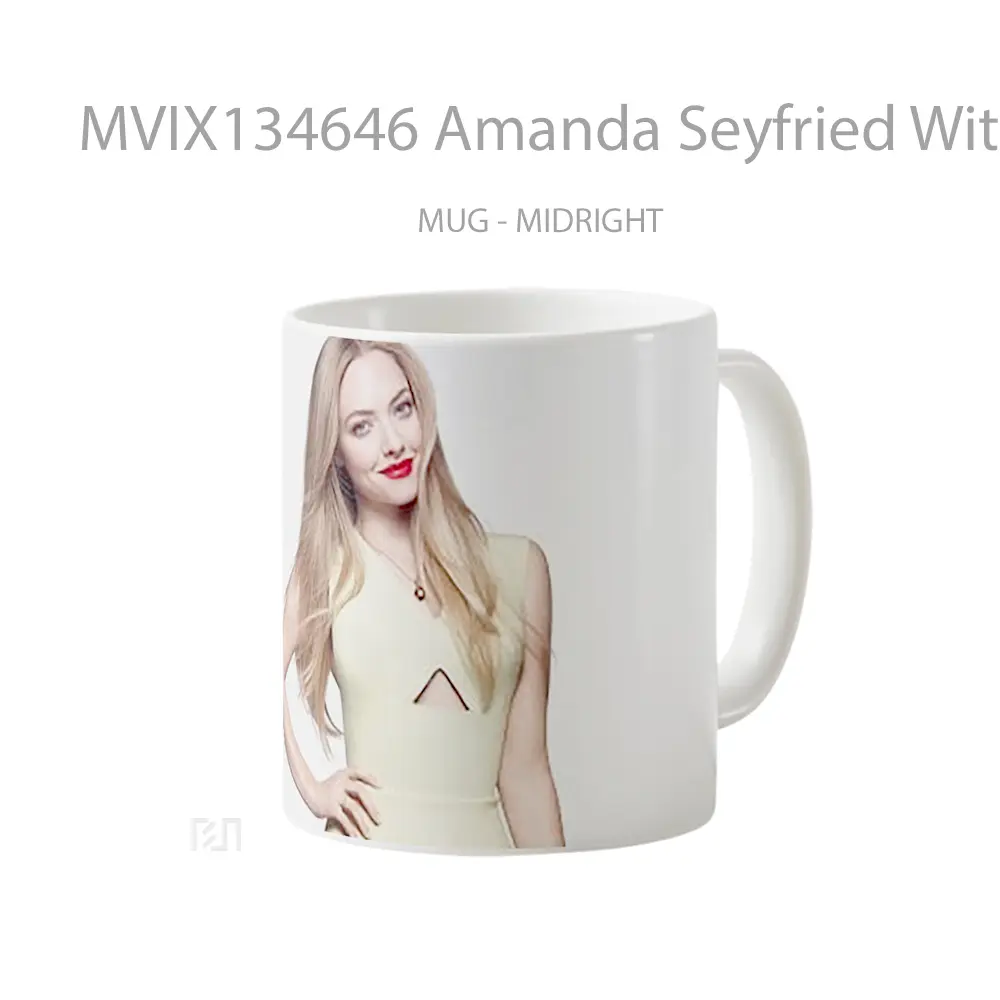 Mug Amanda Seyfried With White Dress Gelas Keramik Unik - All-side / Desain