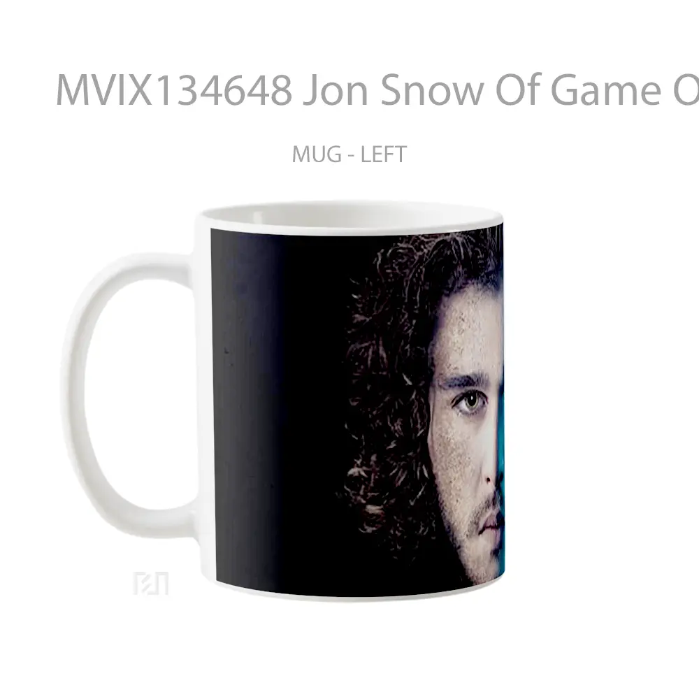 Mug Jon Snow Of Game Of Thrones Cangkir Gamer - All-side / Desain