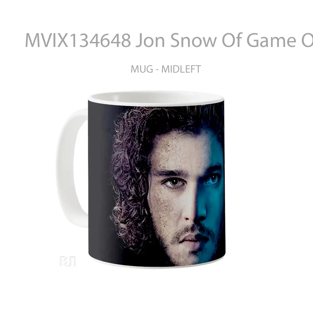 Mug Jon Snow Of Game Of Thrones Cangkir Gamer - All-side / Desain