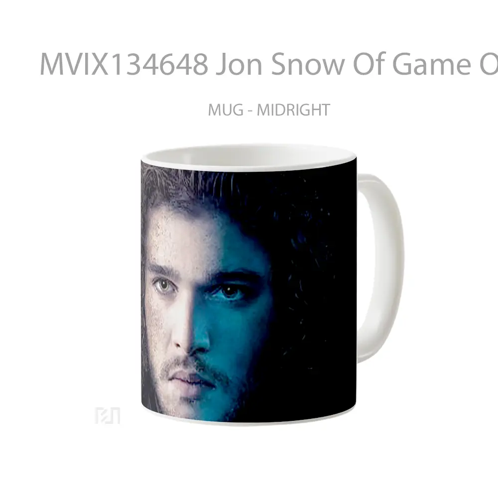 Mug Jon Snow Of Game Of Thrones Cangkir Gamer - All-side / Desain