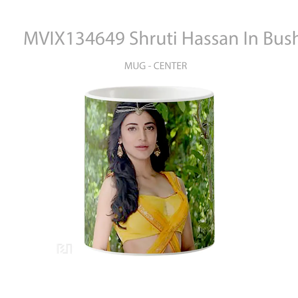 Mug Shruti Hassan In Bushes Gelas Keramik Unik
