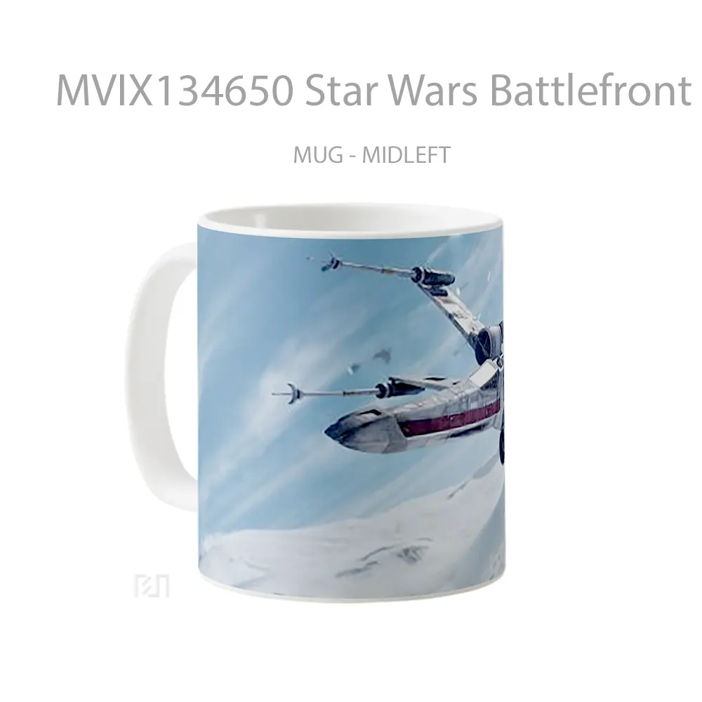 Mug Star Wars Battlefront Fighter Jet Gelas Star Wars - Tampak Tengah