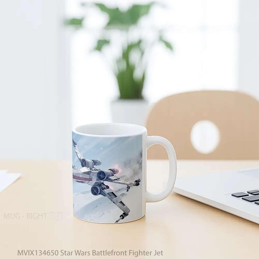 Mug Star Wars Battlefront Fighter Jet Gelas Star Wars - Tampak Tengah