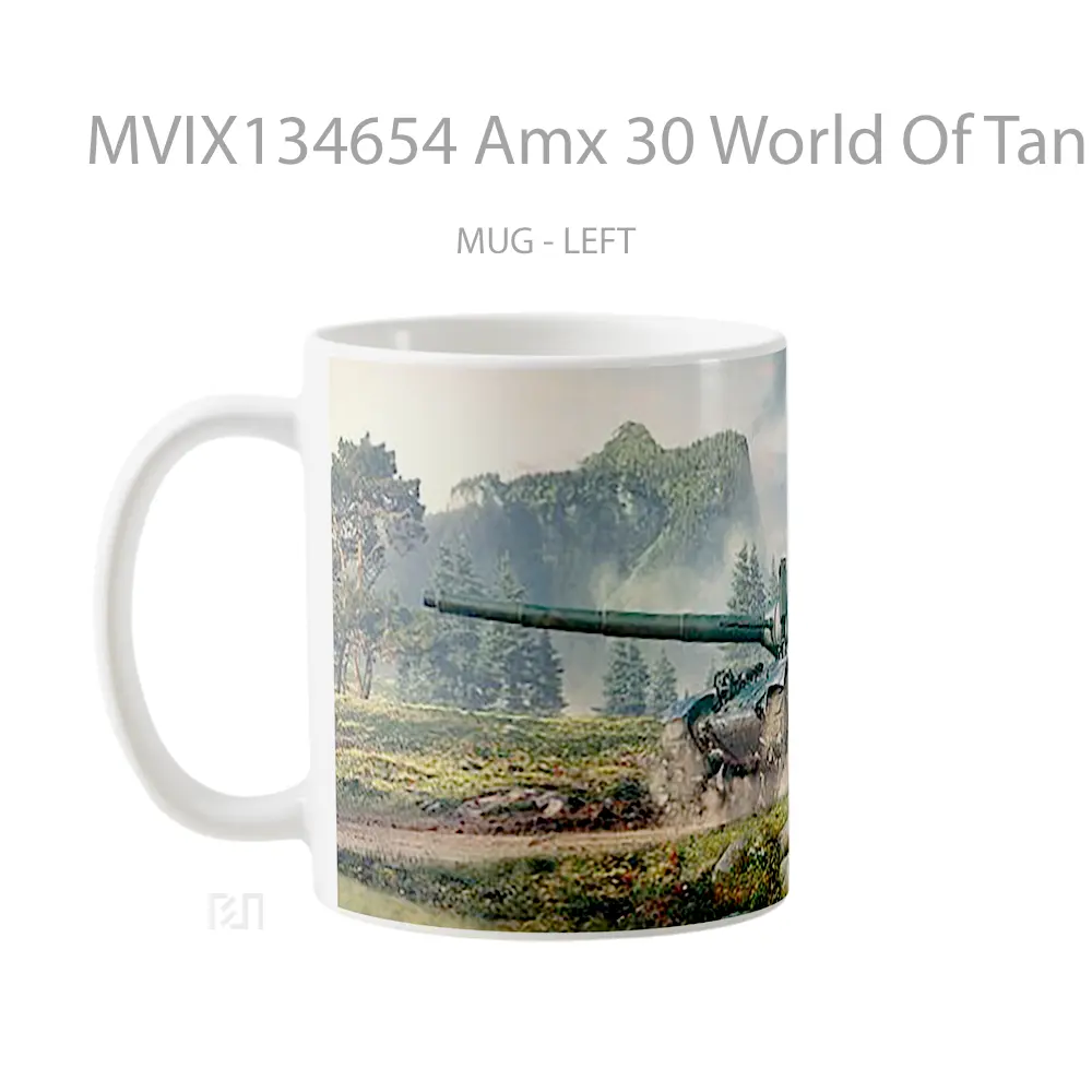 Mug Amx 30 World Of Tanks Gelas Keramik Unik - All-side / Desain