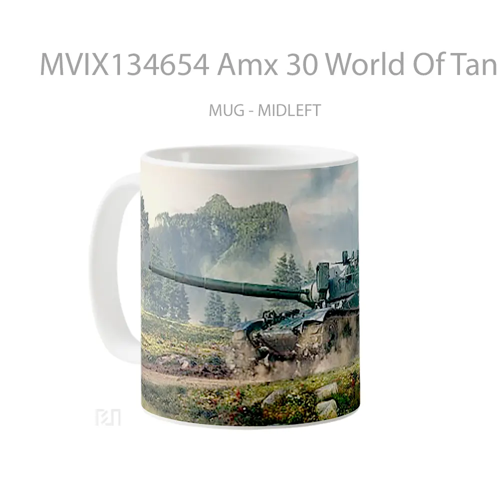 Mug Amx 30 World Of Tanks Gelas Keramik Unik - All-side / Desain