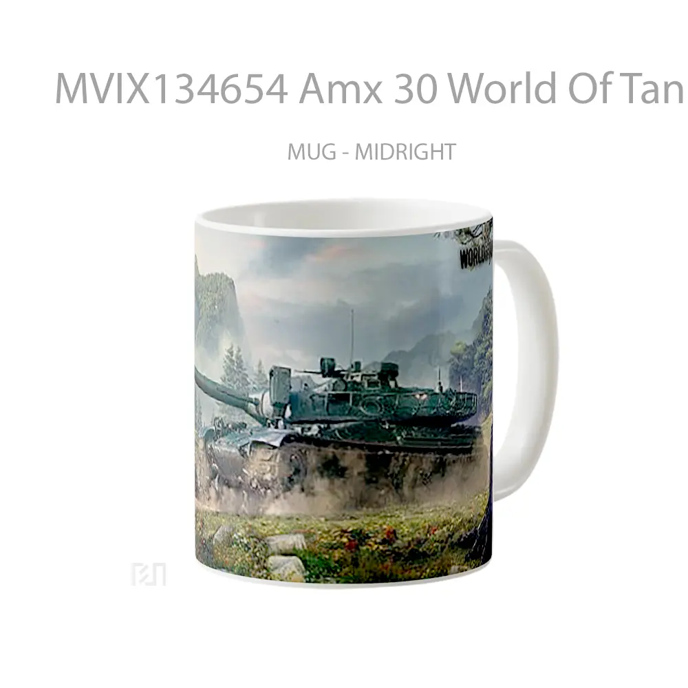 Mug Amx 30 World Of Tanks Gelas Keramik Unik - All-side / Desain