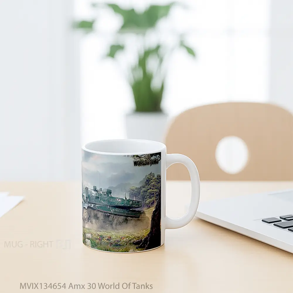 Mug Amx 30 World Of Tanks Gelas Keramik Unik - All-side / Desain