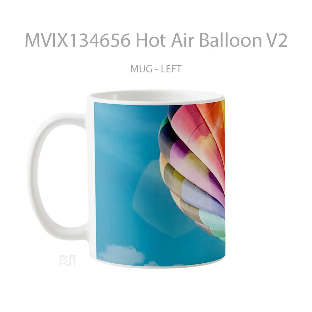 Mug Hot Air Balloon V2 Gelas Keramik Unik - All-side / Desain