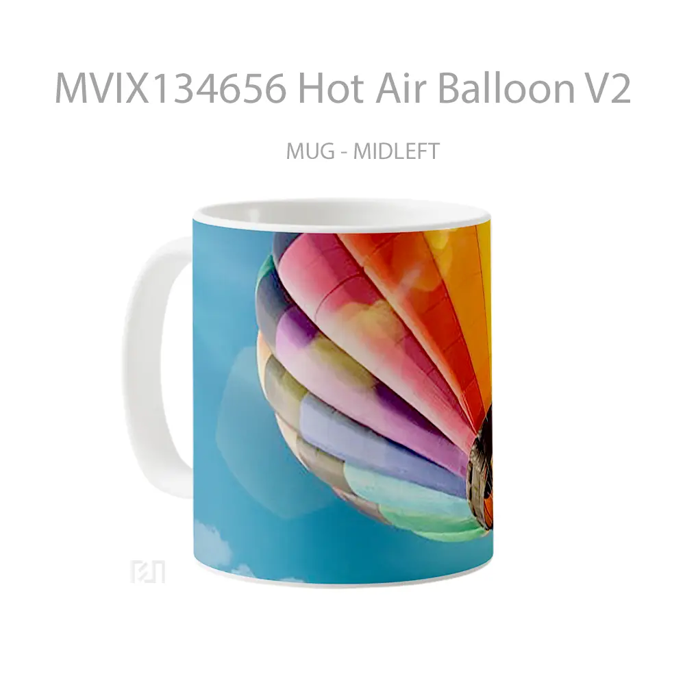 Mug Hot Air Balloon V2 Gelas Keramik Unik - All-side / Desain