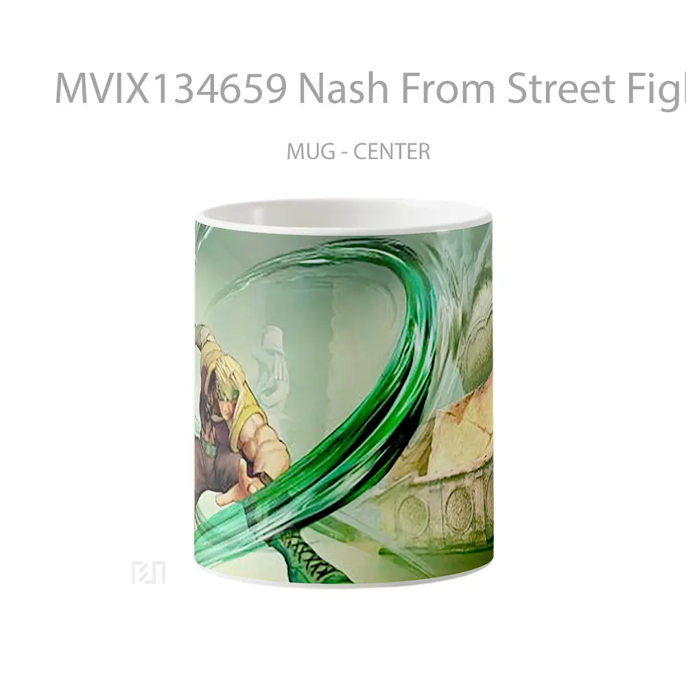 Mug Nash From Street Fighter V Cangkir Gamer