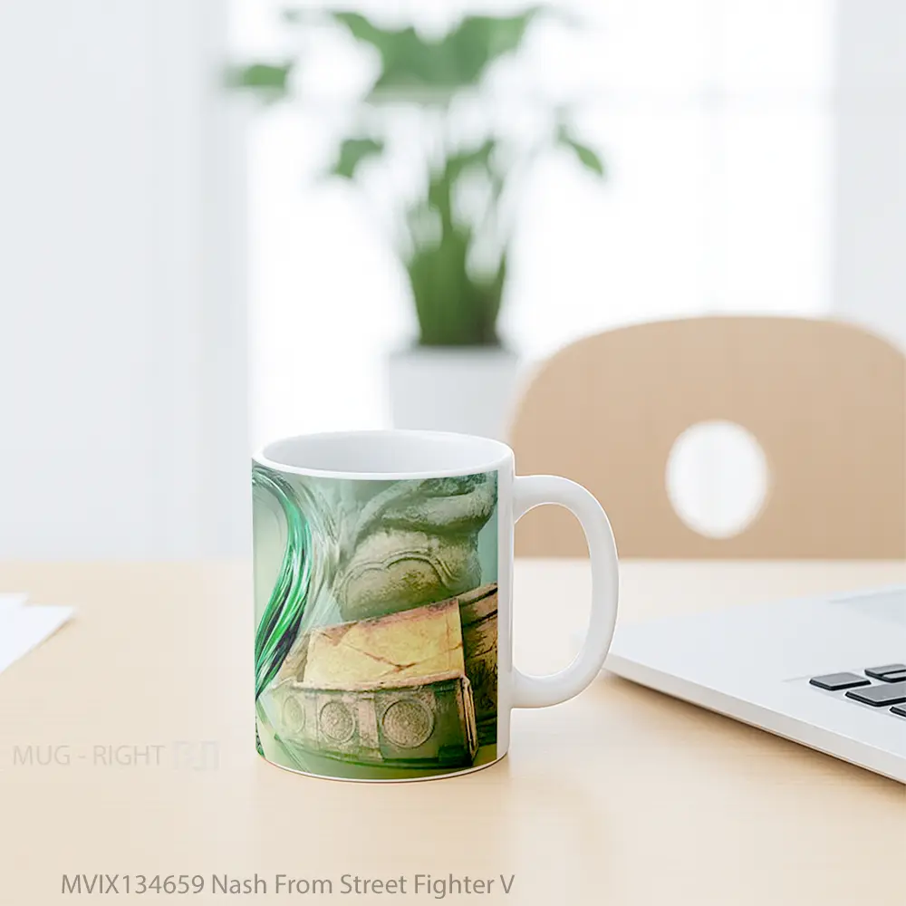 Mug Nash From Street Fighter V Cangkir Gamer - All-side / Desain