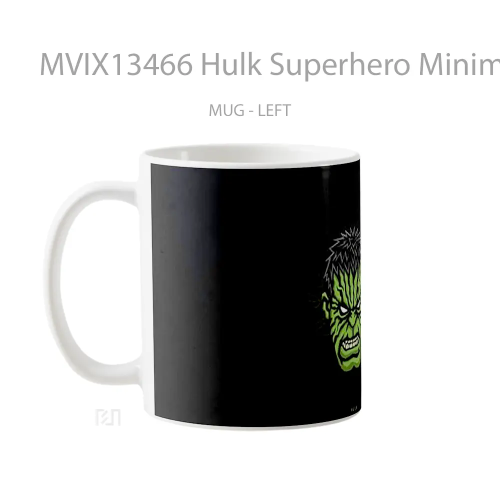 Mug Hulk Superhero Minimalist Gelas Superhero - All-side / Desain