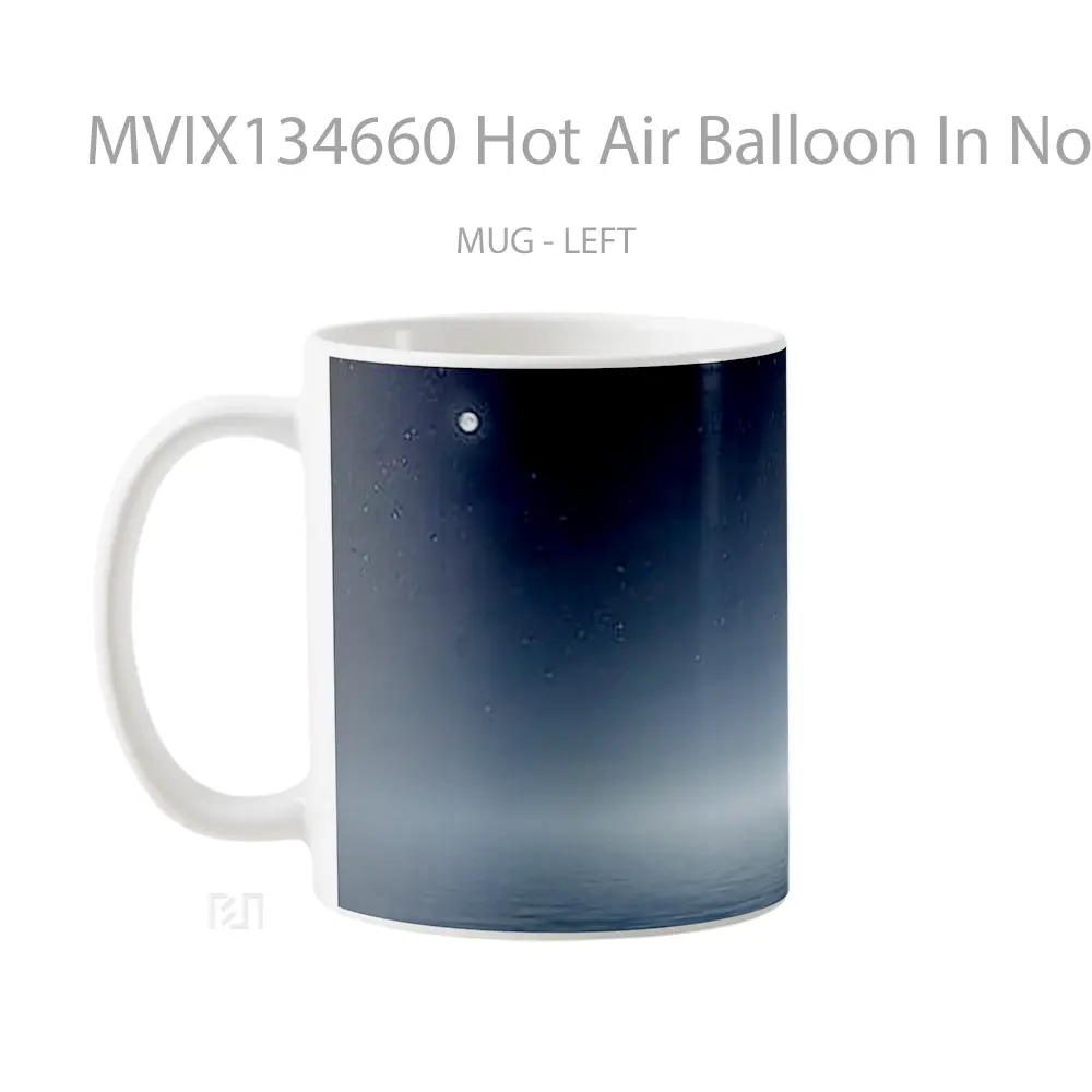 Mug Hot Air Balloon In Nothingness Gelas Keramik Unik - All-side / Desain