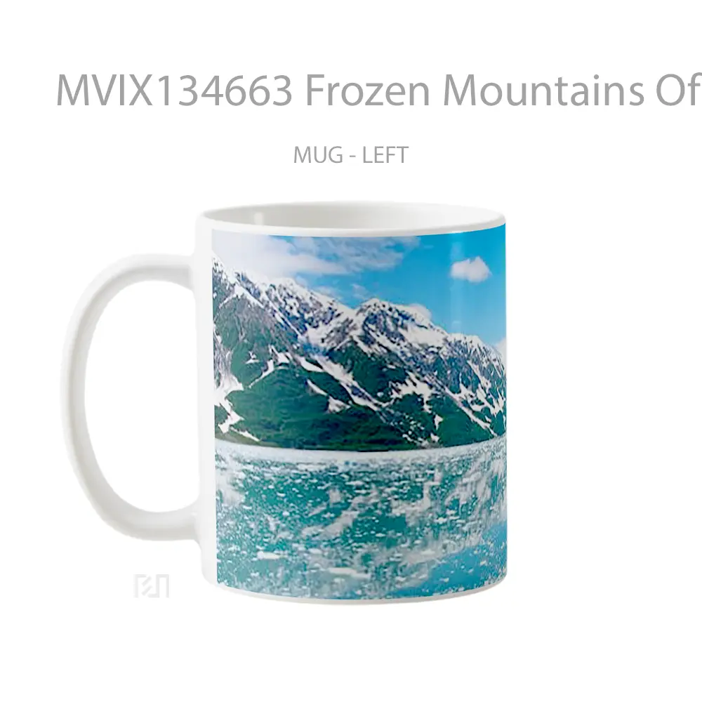 Mug Frozen Mountains Of Alaska Gelas Pemandangan Alam - All-side / Desain