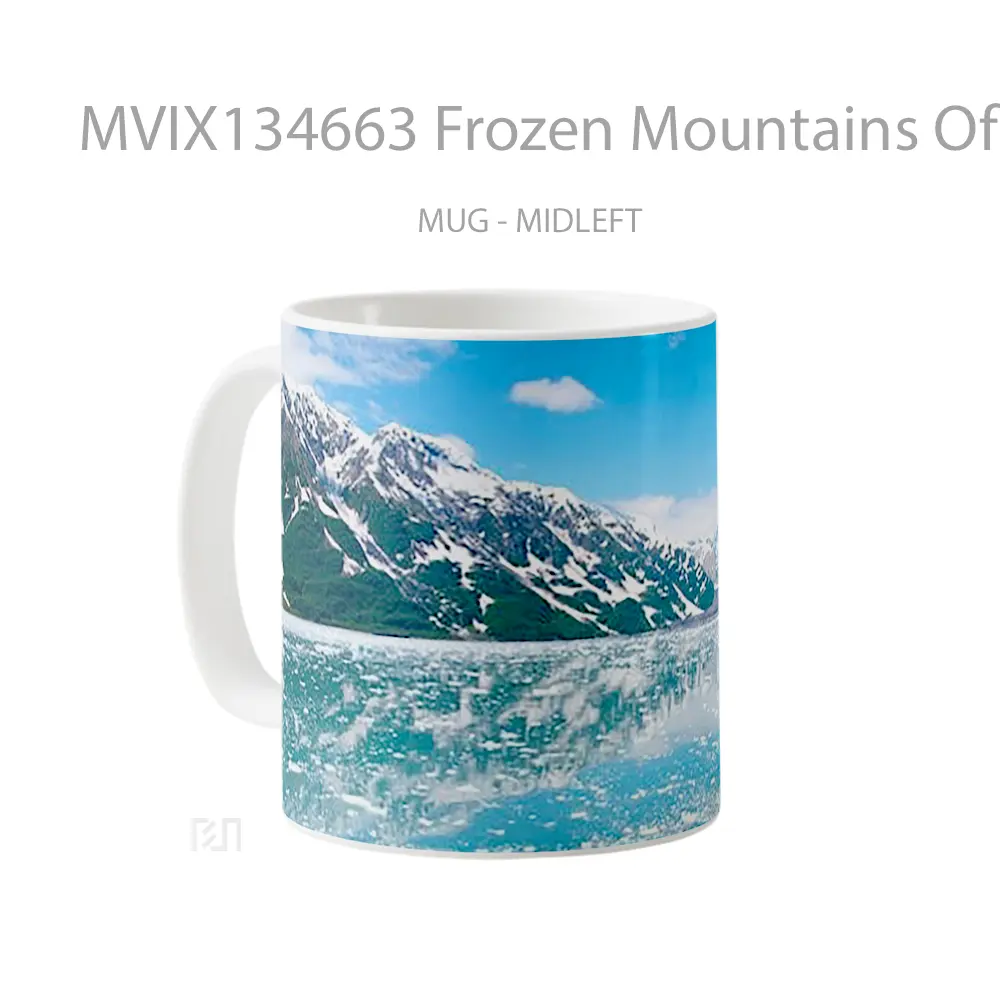 Mug Frozen Mountains Of Alaska Gelas Pemandangan Alam - All-side / Desain