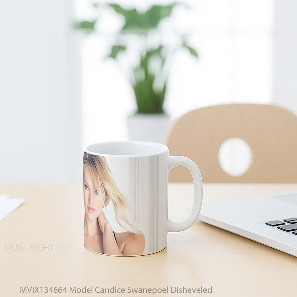 Mug Model Candice Swanepoel Disheveled Gelas Keramik Unik - All-side / Desain