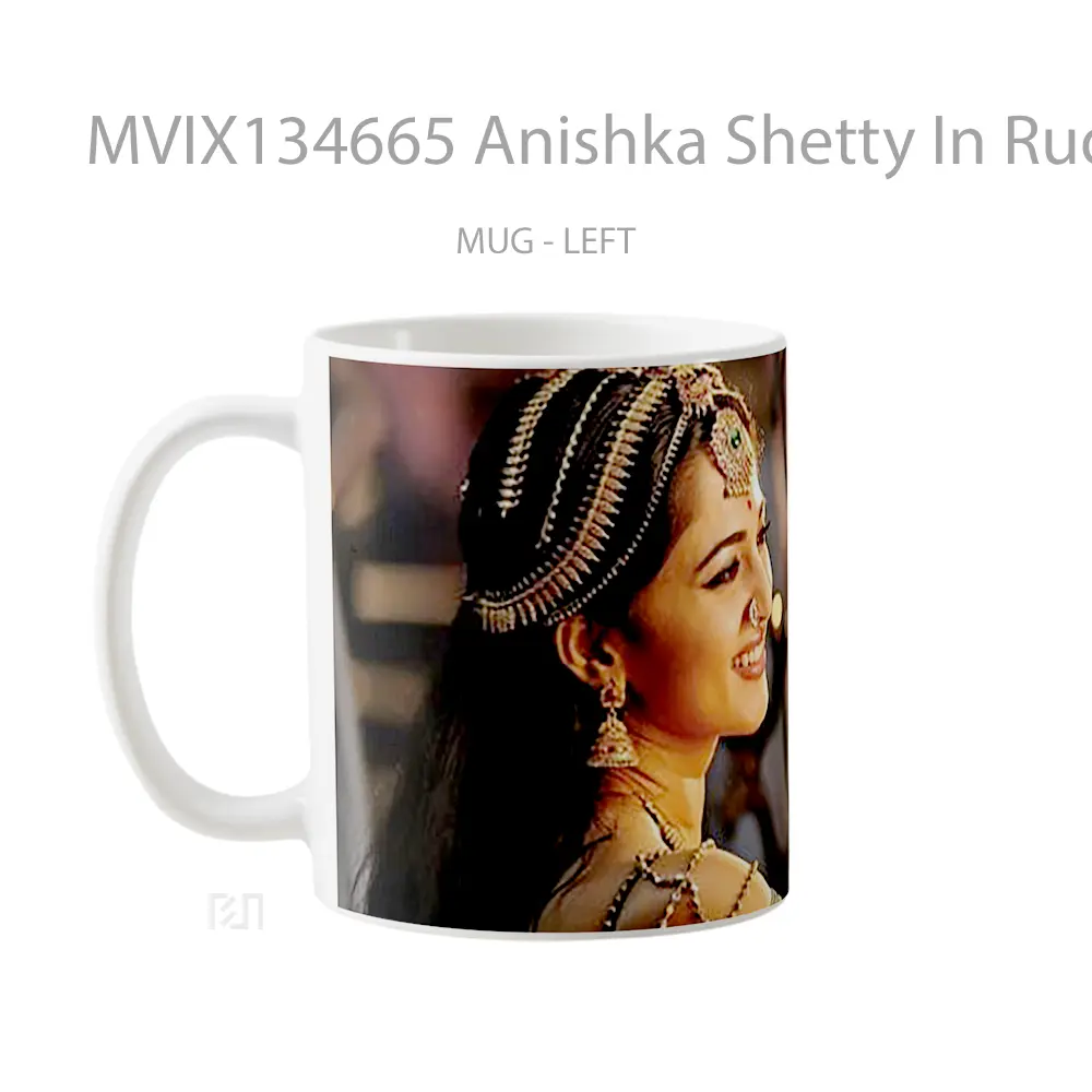 Mug Anishka Shetty In Rudramadevi Gelas Keramik Unik - All-side / Desain