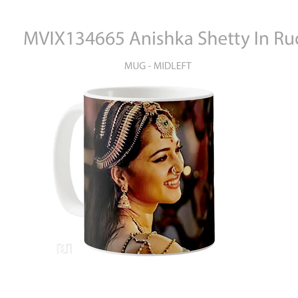 Mug Anishka Shetty In Rudramadevi Gelas Keramik Unik - All-side / Desain