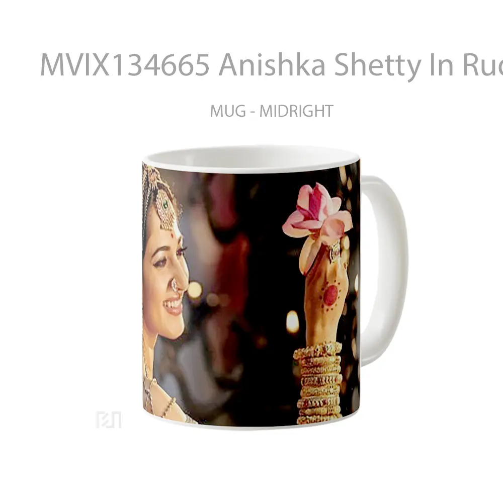 Mug Anishka Shetty In Rudramadevi Gelas Keramik Unik - All-side / Desain