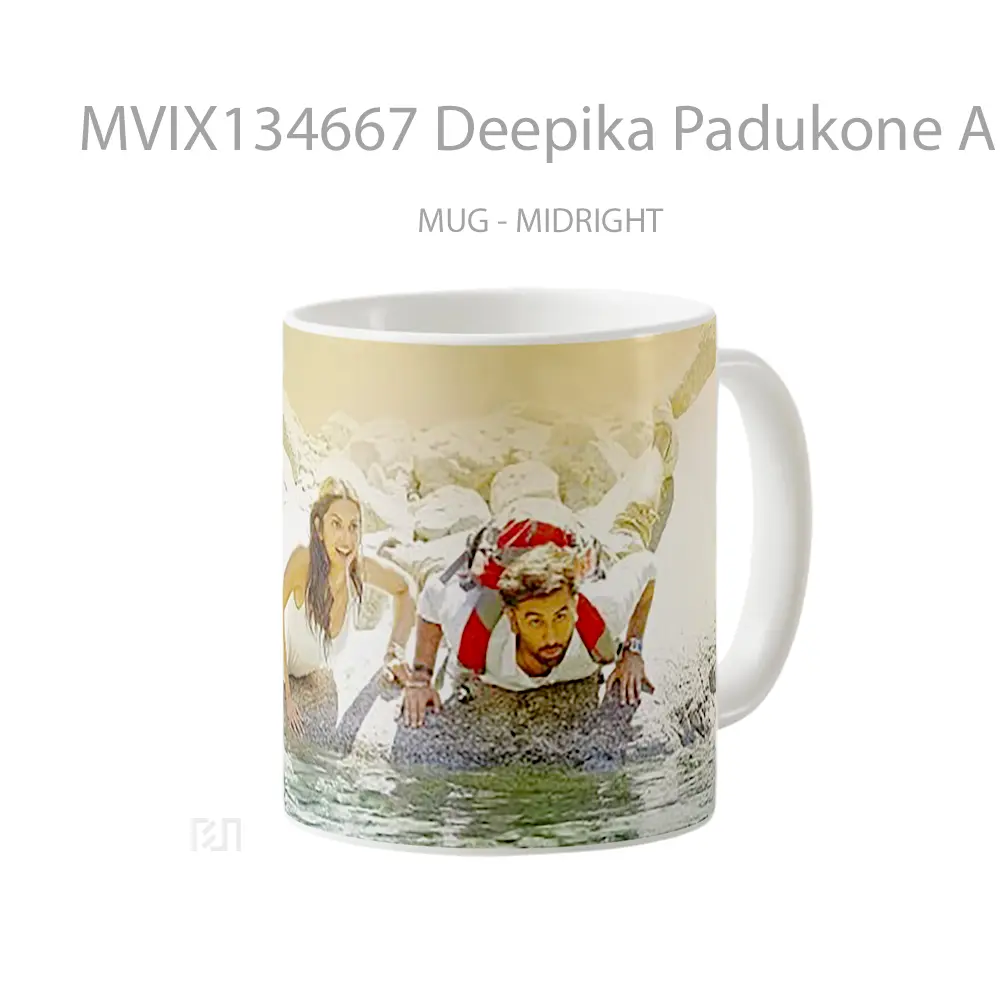 Mug Deepika Padukone And Ranbir Kapoor In Tamasha Gelas Keramik Unik - All-side / Desain