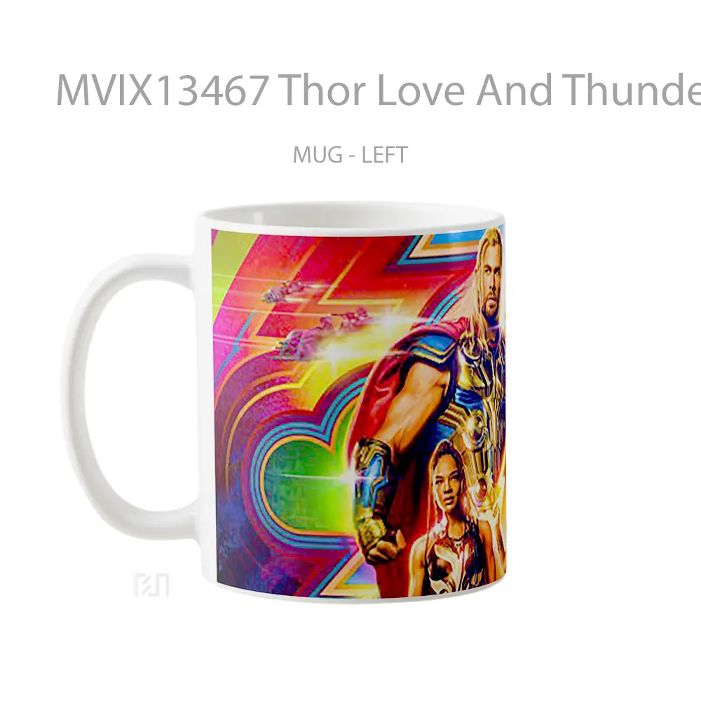 Mug Thor Love And Thunder Movie V2 Gelas Superhero - All-side / Desain