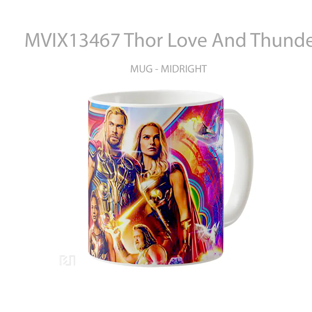 Mug Thor Love And Thunder Movie V2 Gelas Superhero - All-side / Desain