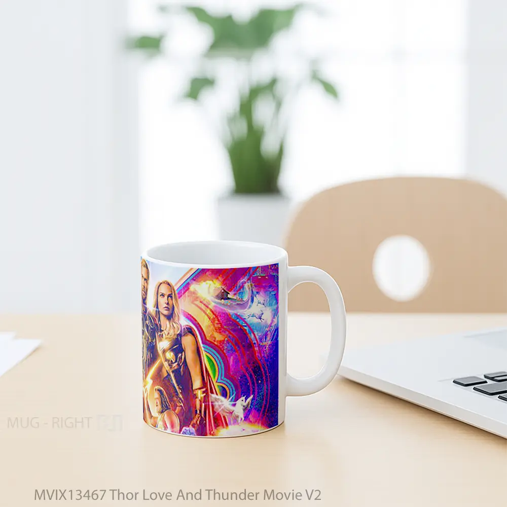 Mug Thor Love And Thunder Movie V2 Gelas Superhero - All-side / Desain