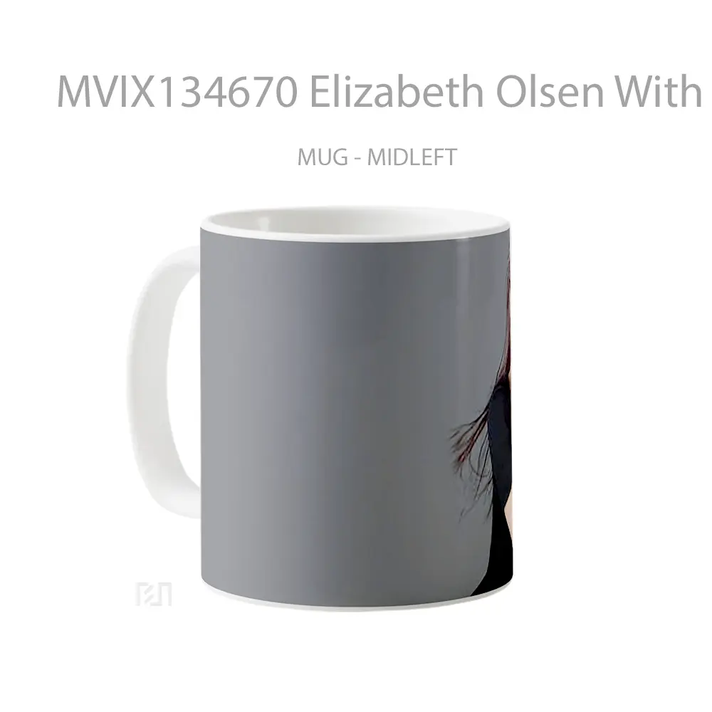 Mug Elizabeth Olsen With Long Hair Gelas Keramik Unik - All-side / Desain