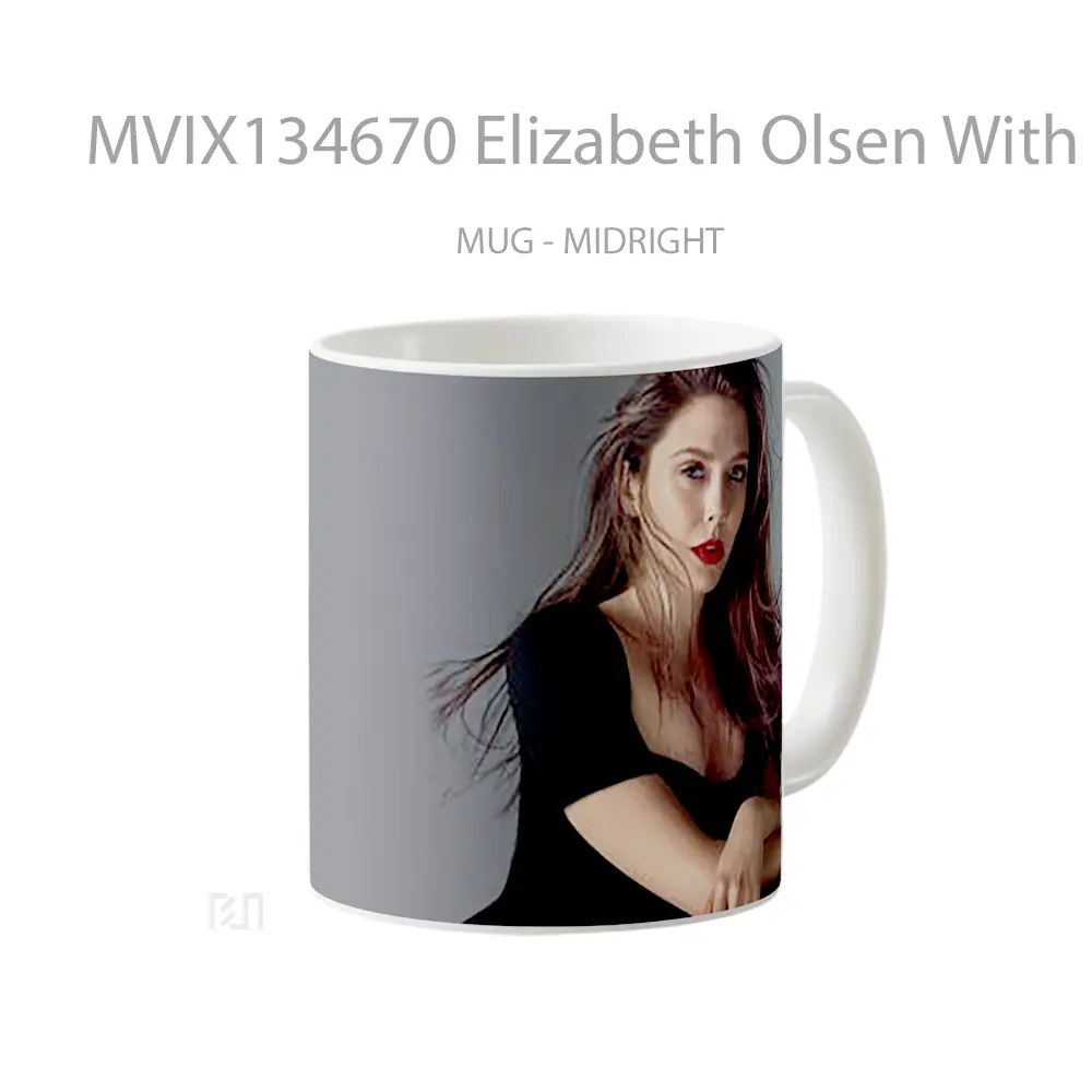 Mug Elizabeth Olsen With Long Hair Gelas Keramik Unik - All-side / Desain
