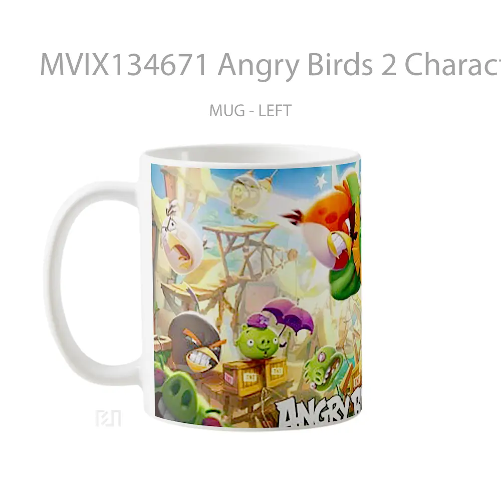 Mug Angry Birds 2 Characters Gelas Hewan Lucu - All-side / Desain