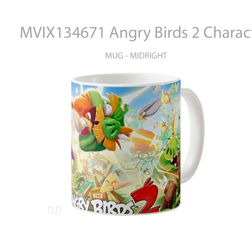 Mug Angry Birds 2 Characters Gelas Hewan Lucu - All-side / Desain