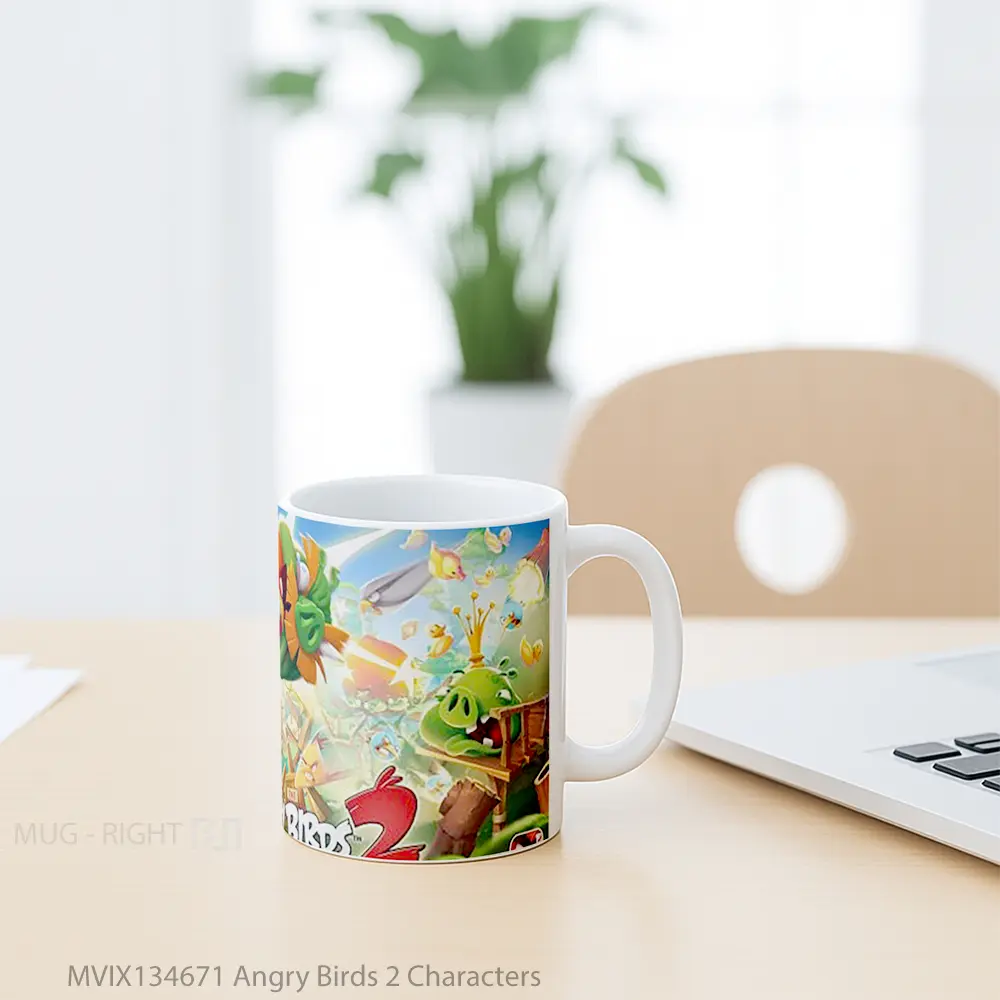 Mug Angry Birds 2 Characters Gelas Hewan Lucu - All-side / Desain