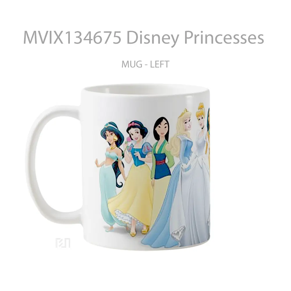 Mug Disney Princesses Gelas Kartun - All-side / Desain