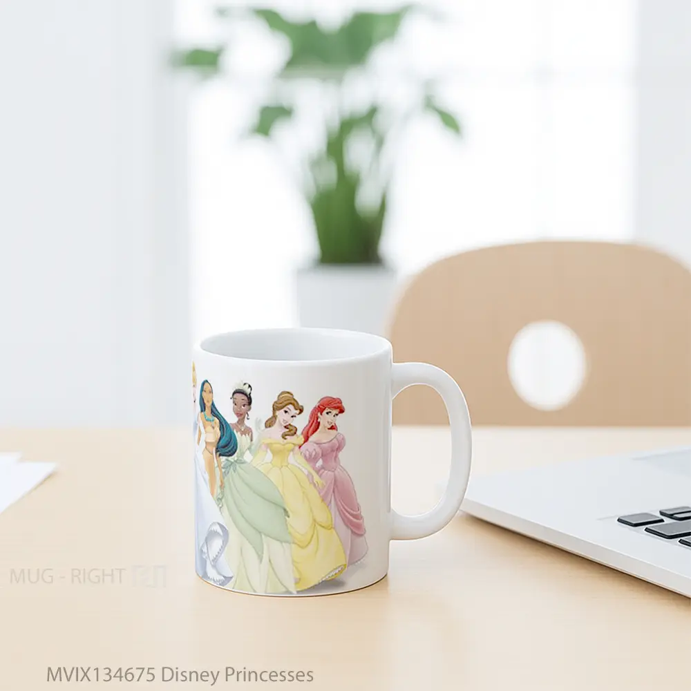 Mug Disney Princesses Gelas Kartun - All-side / Desain