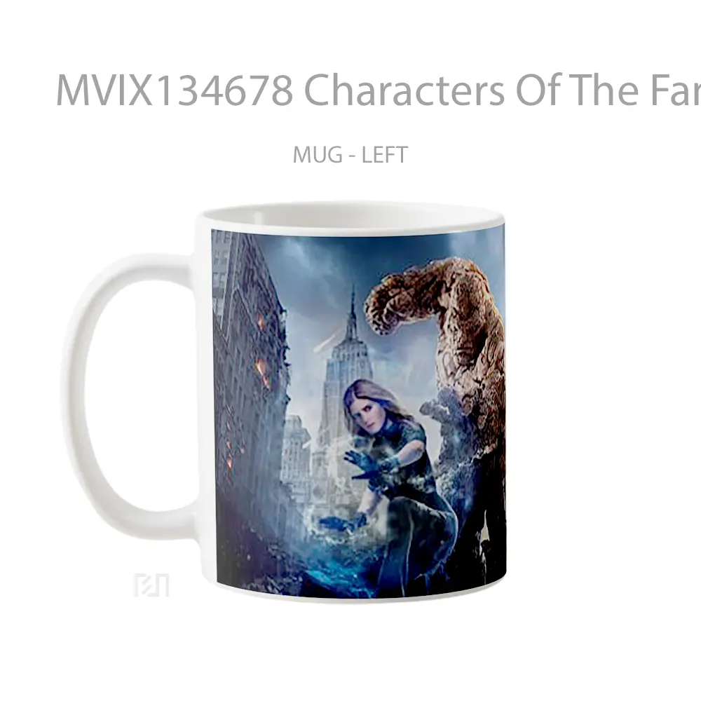 Mug Characters Of The Fantastic Four Gelas Keramik Unik - All-side / Desain