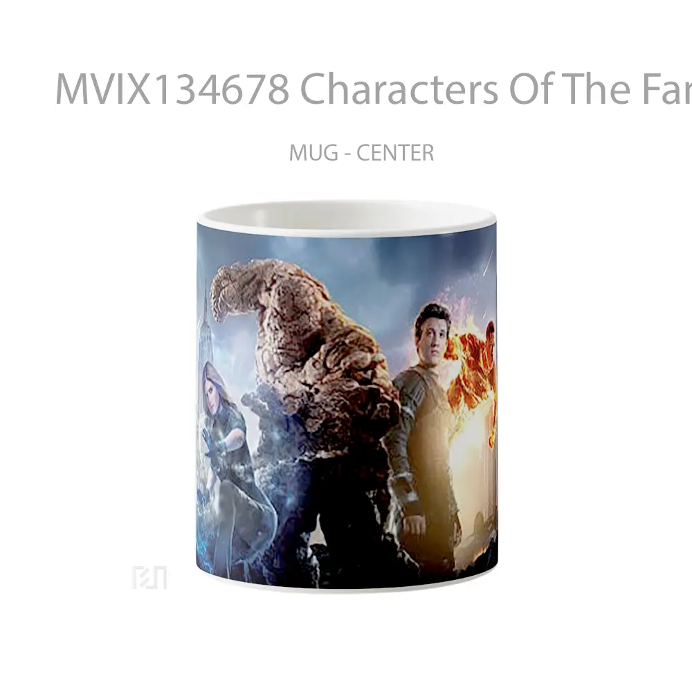 Mug Characters Of The Fantastic Four Gelas Keramik Unik
