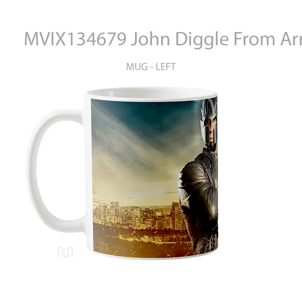 Mug John Diggle From Arrow Gelas Keramik Unik - All-side / Desain