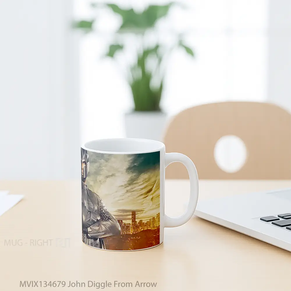 Mug John Diggle From Arrow Gelas Keramik Unik - All-side / Desain