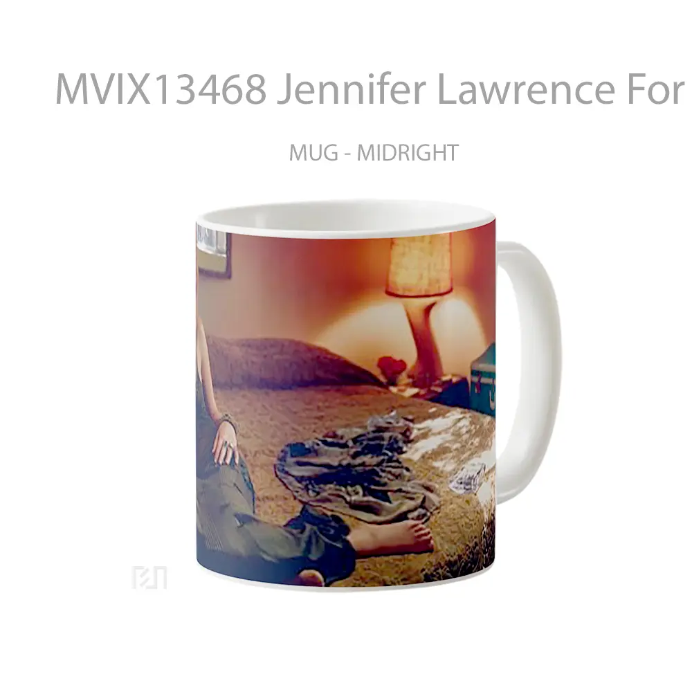 Mug Jennifer Lawrence For Vogue Gelas Keramik Unik - All-side / Desain