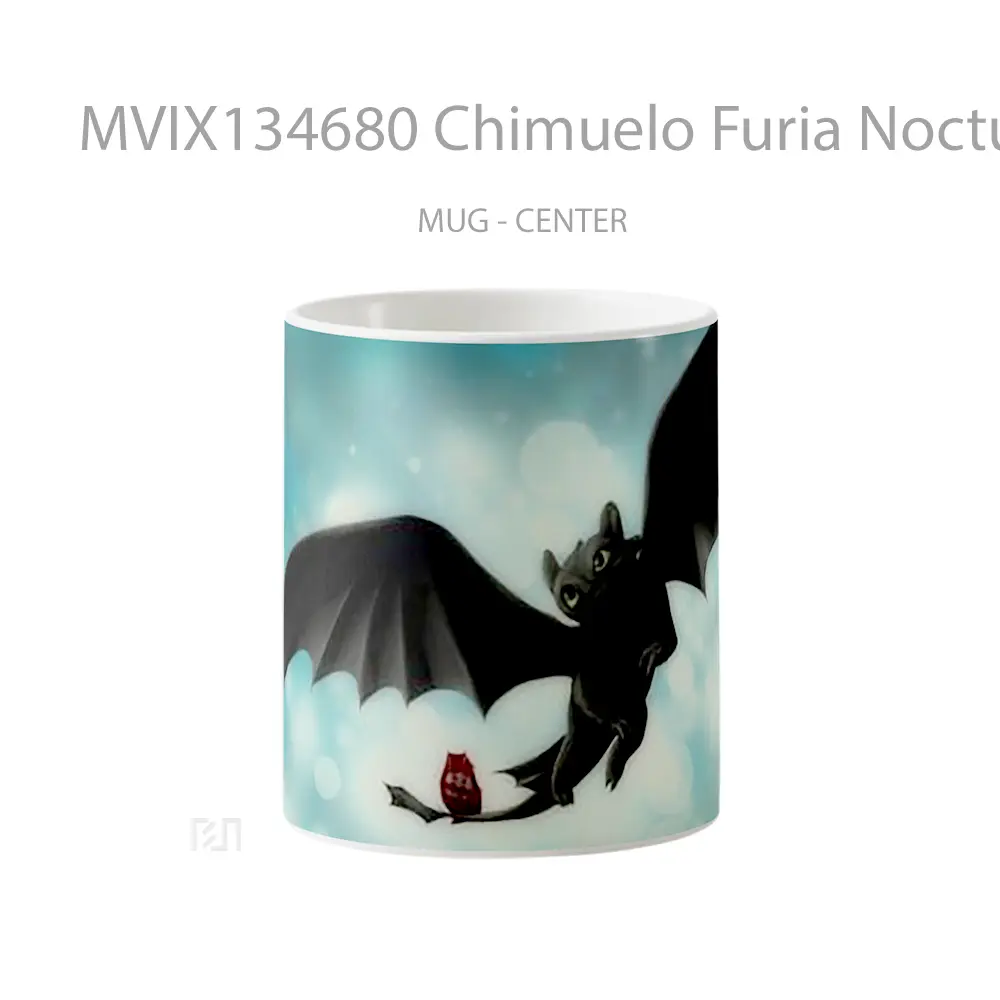 Mug Chimuelo Furia Nocturna Gelas Keramik Unik