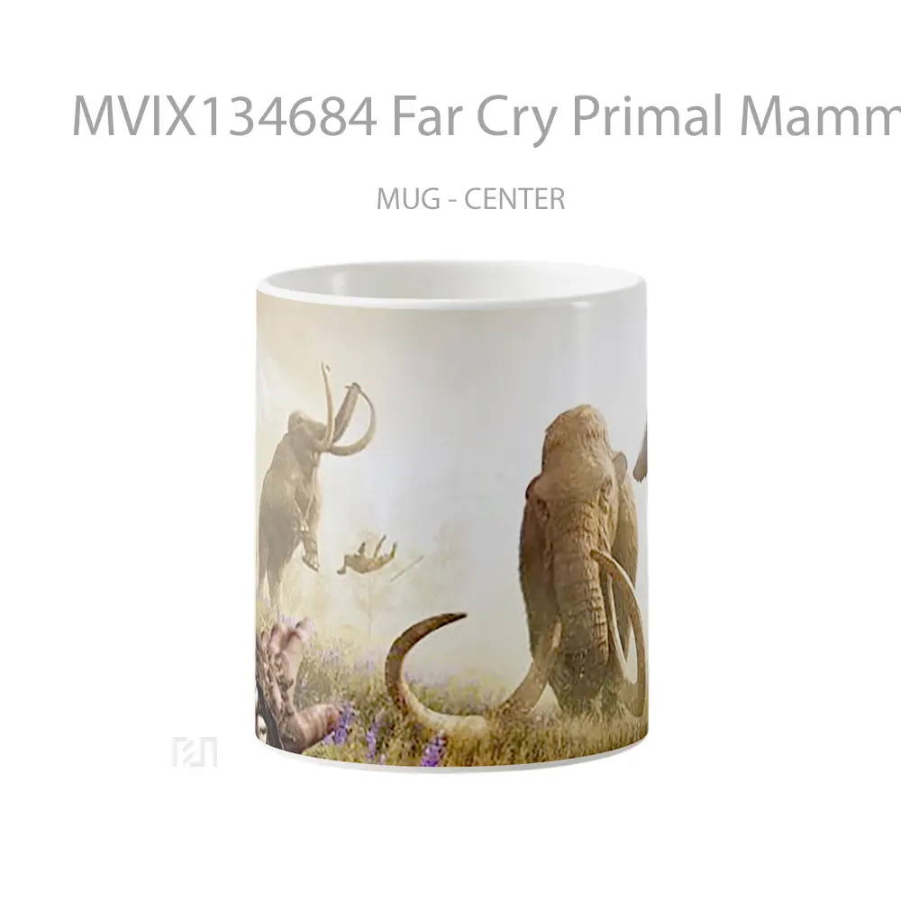 Mug Far Cry Primal Mammoth Hunt Gelas Keramik Unik