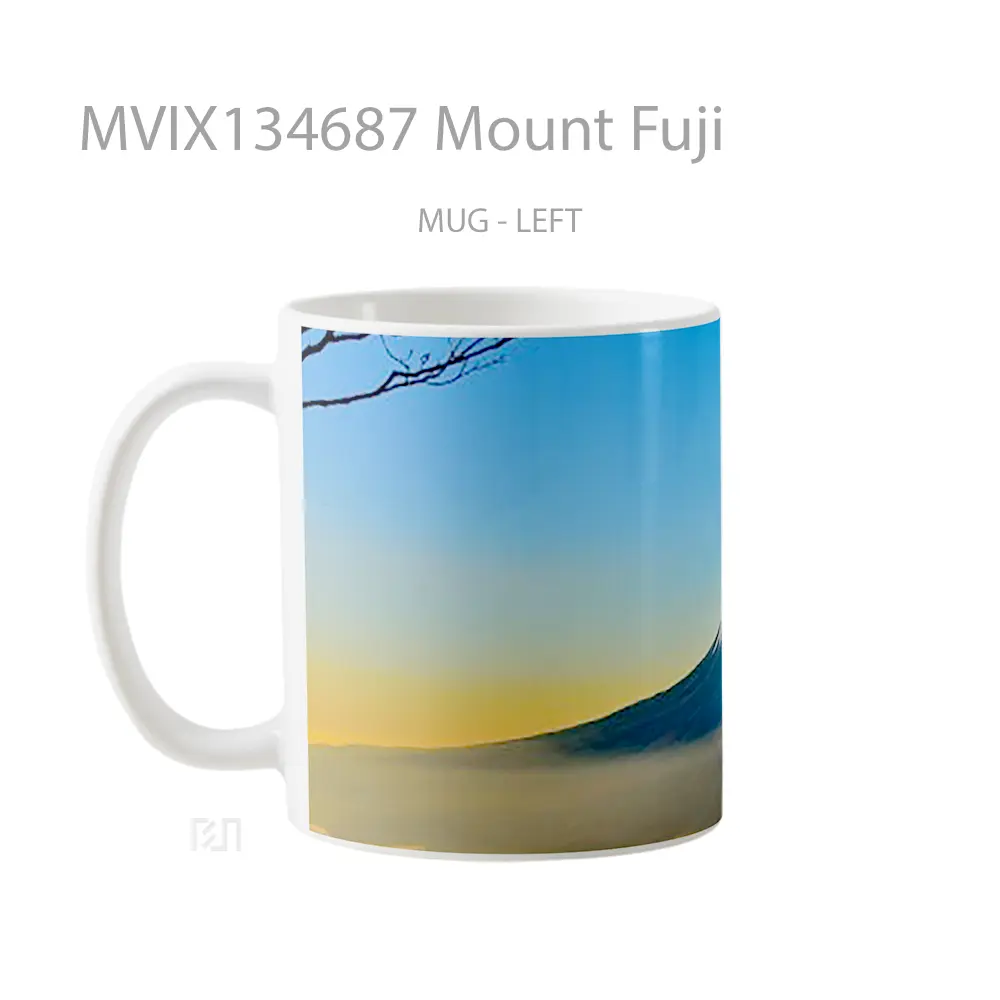 Mug Mount Fuji Gelas Keramik Unik - All-side / Desain