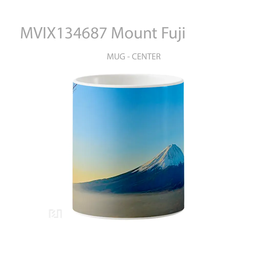 Mug Keramik Premium SNI - Mug Mount Fuji Gelas Keramik Unik