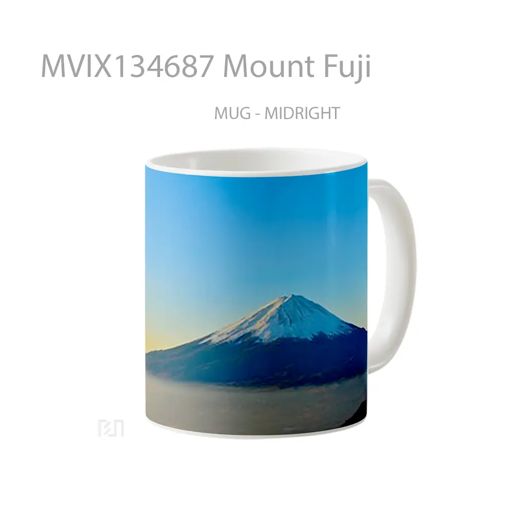 Mug Mount Fuji Gelas Keramik Unik - All-side / Desain