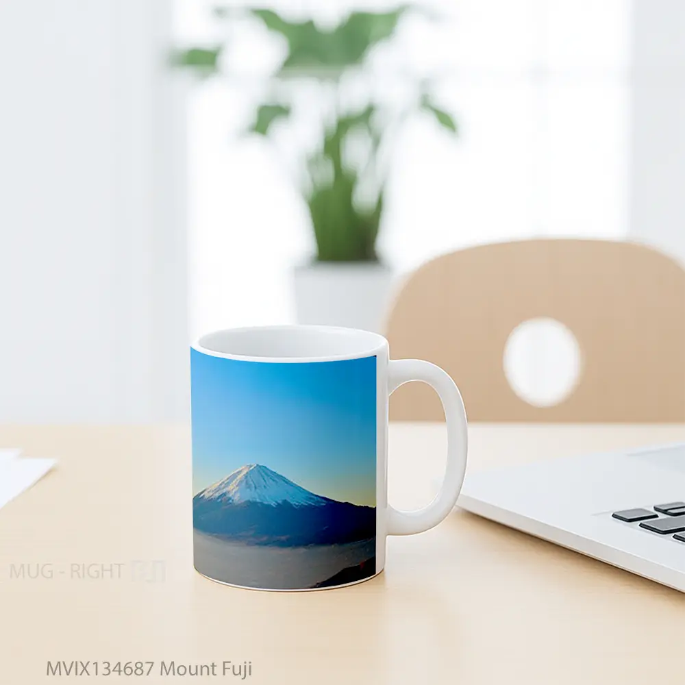 Mug Mount Fuji Gelas Keramik Unik - All-side / Desain