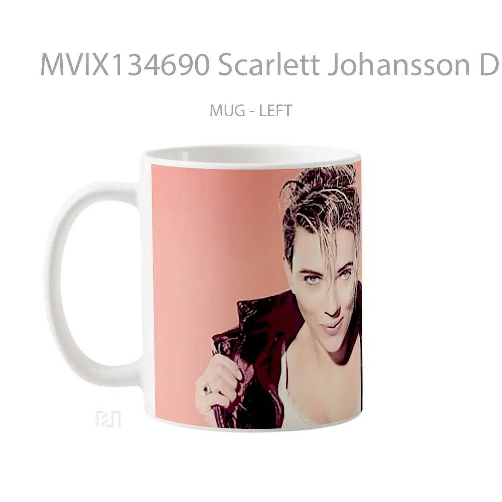 Mug Scarlett Johansson Disheveled Gelas Selebriti - All-side / Desain