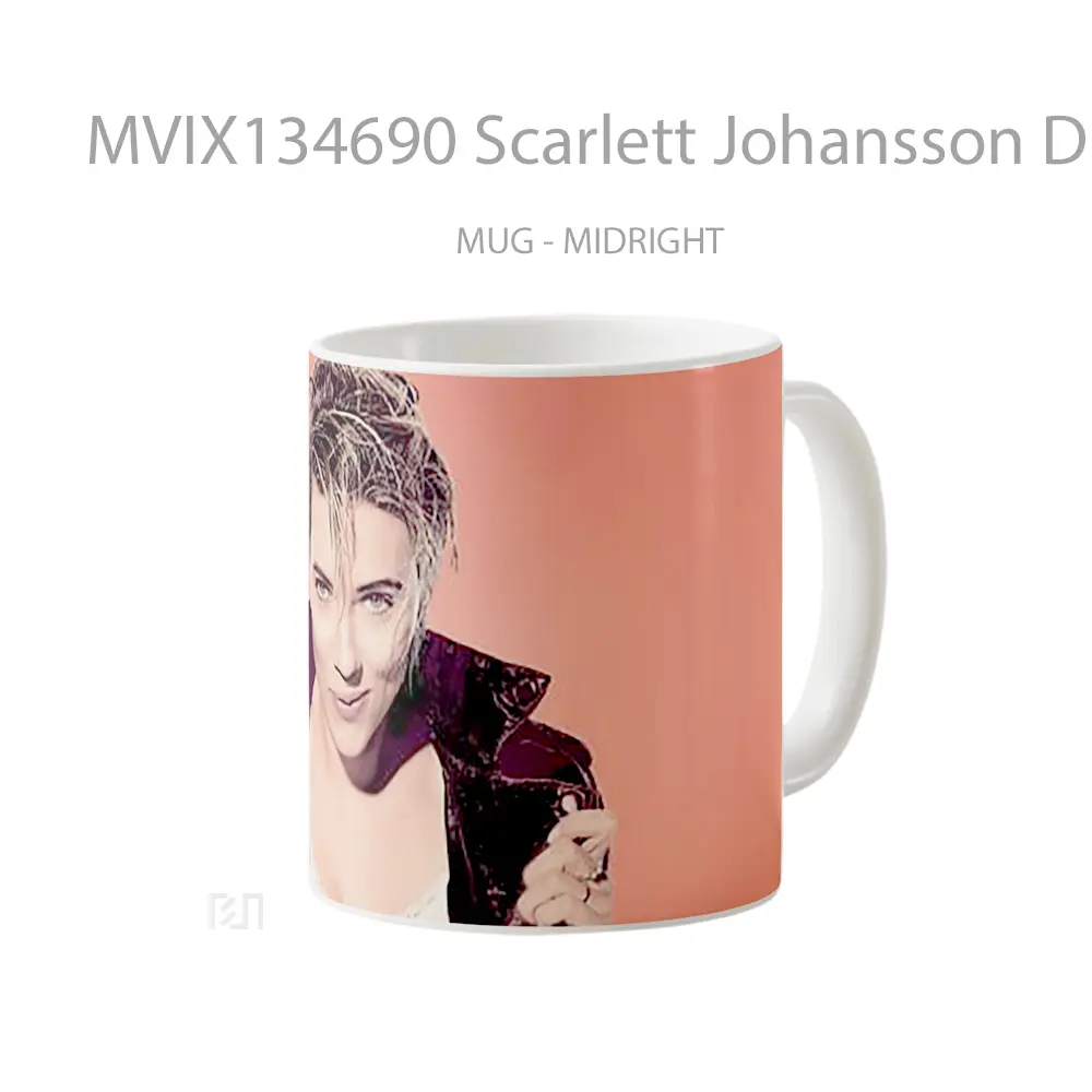 Mug Scarlett Johansson Disheveled Gelas Selebriti - All-side / Desain