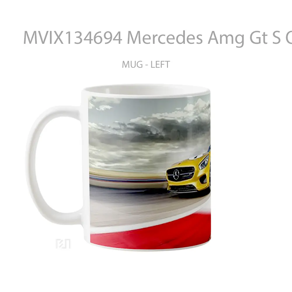 Mug Mercedes Amg Gt S On A Track Cangkir Mobil - All-side / Desain