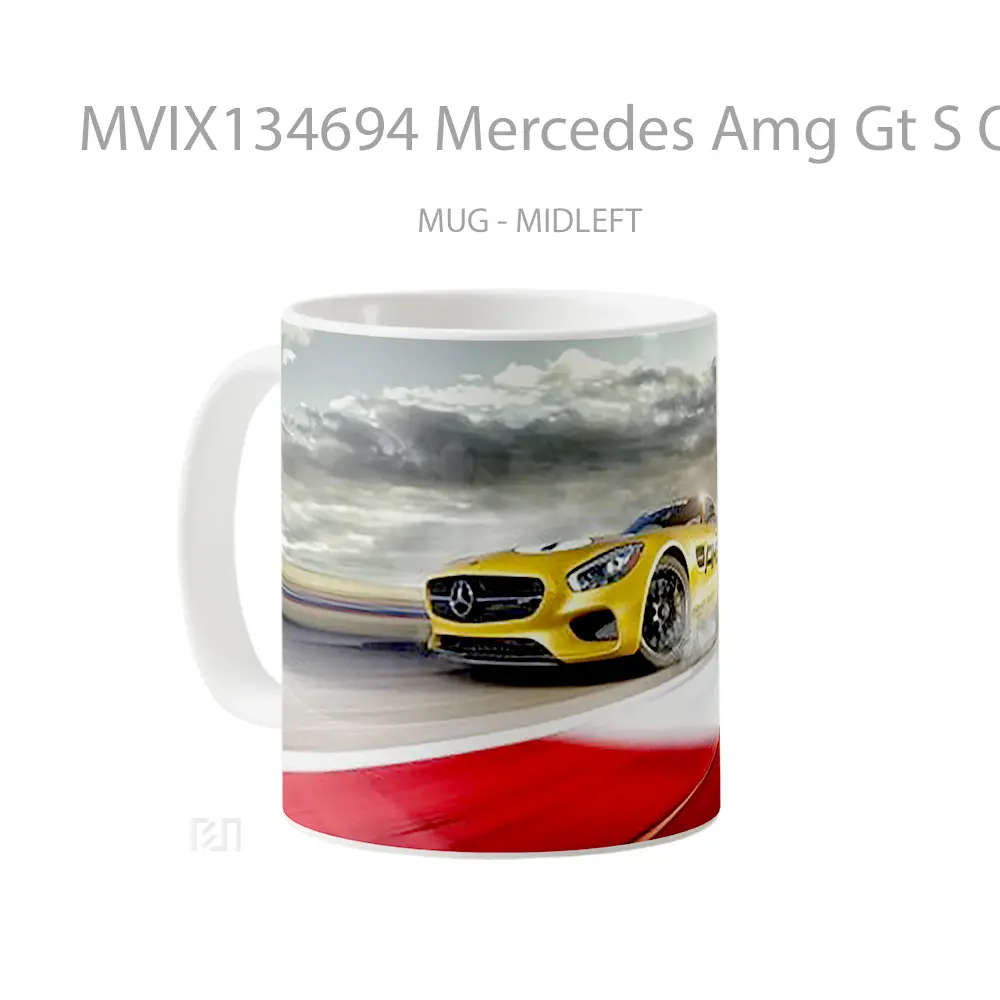 Mug Mercedes Amg Gt S On A Track Cangkir Mobil - All-side / Desain