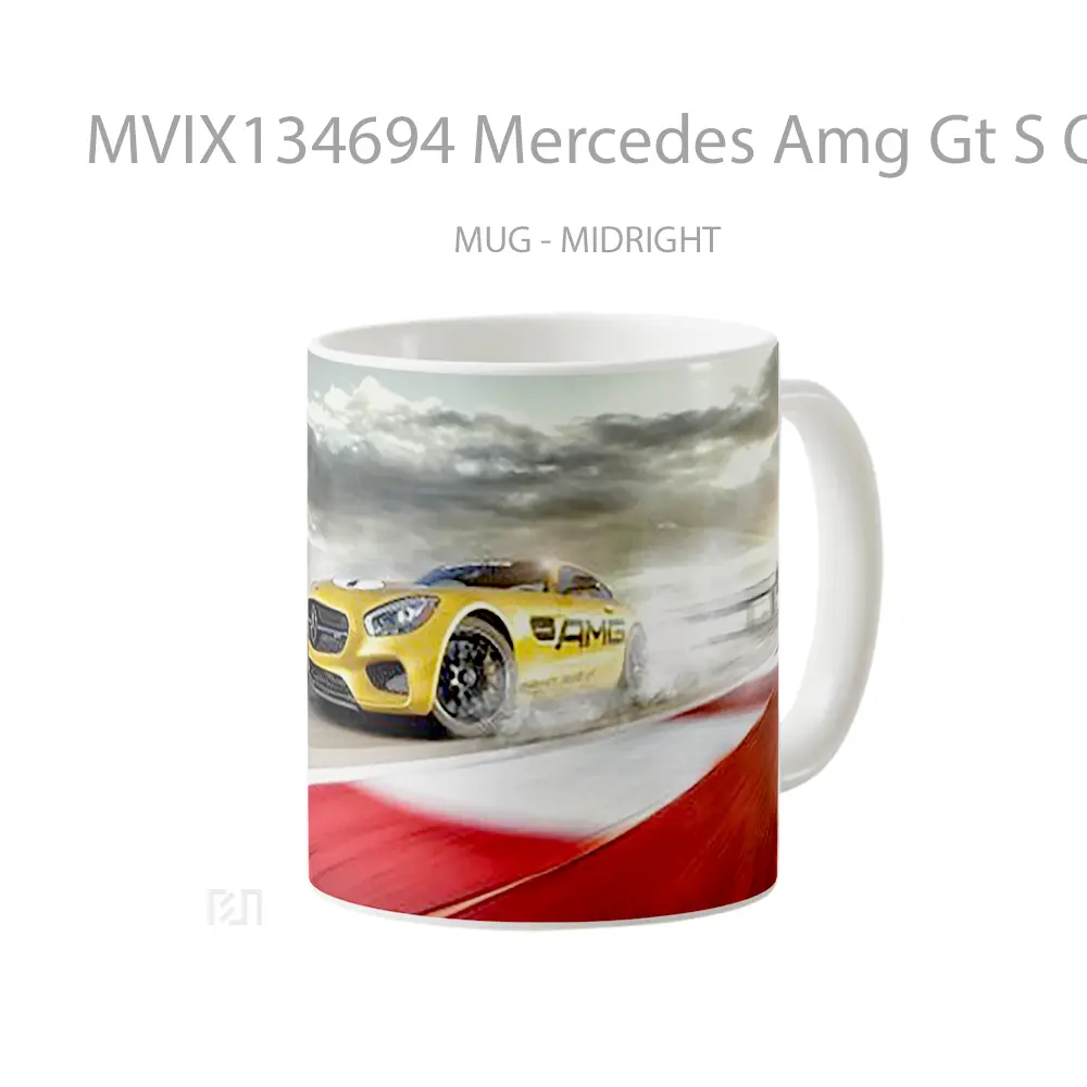 Mug Mercedes Amg Gt S On A Track Cangkir Mobil - All-side / Desain